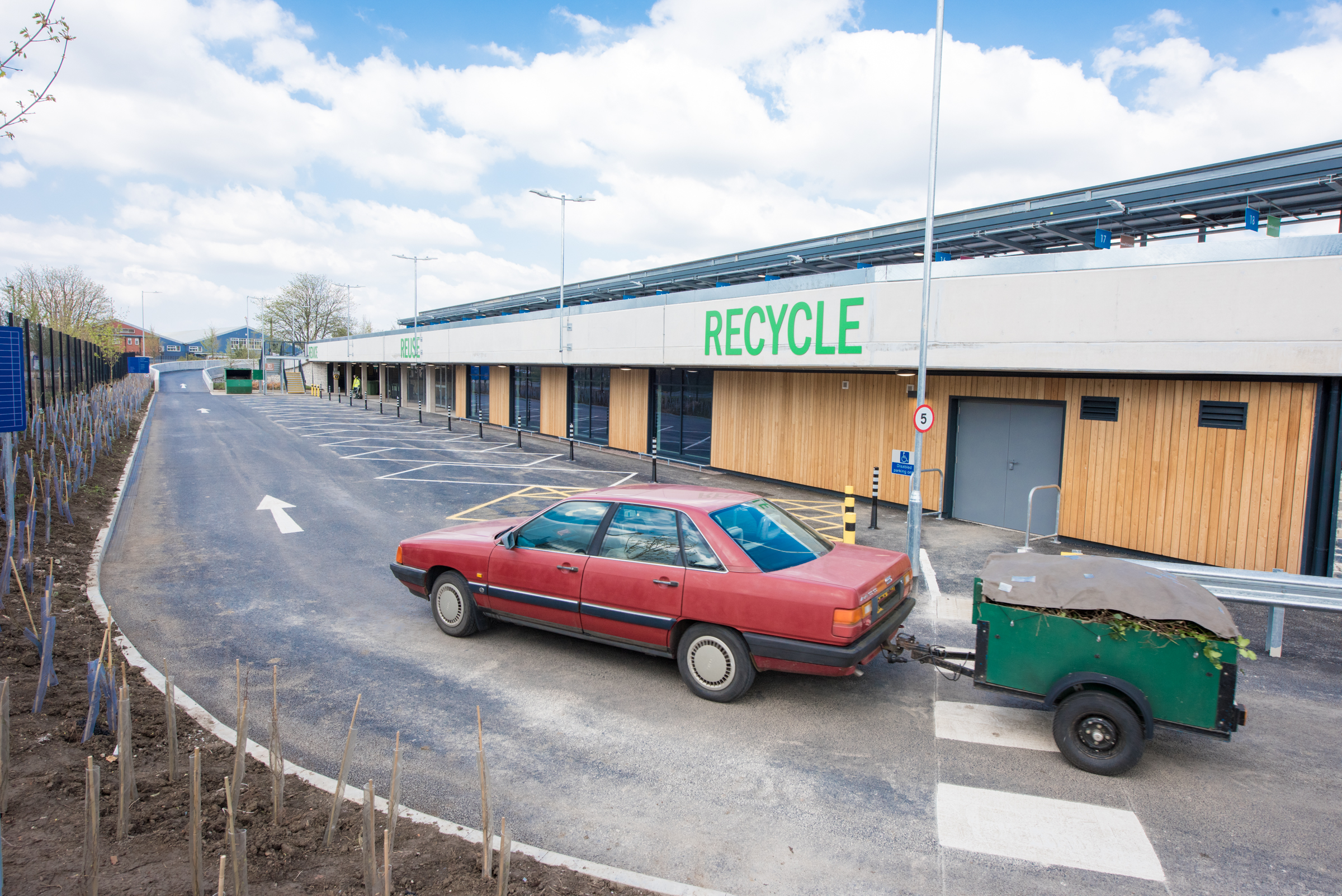 Ground floor view of the Keynsham Reuse and Recycling Centre