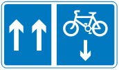One-way traffic sign