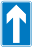 One-way traffic sign