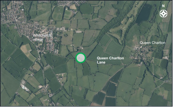 A map showing Queen Charlton lane