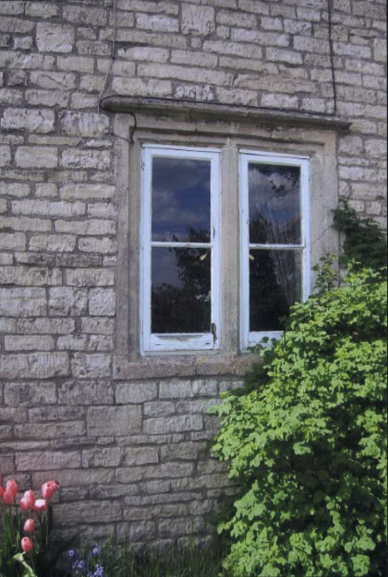 Window detail, Tunley Farmhouse, Tunley Hill, Camerton