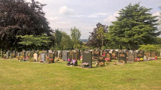 Cremation plots at Haycombe
