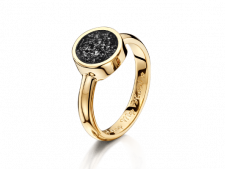 gold and black tribute ring