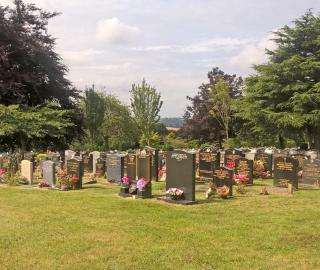 Cremation plots at Haycombe